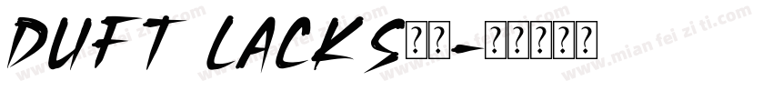 Duft Lacks字体字体转换